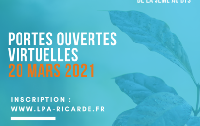 JOURNEE PORTES OUVERTES 20 mars 2021