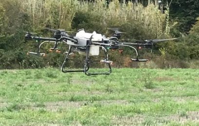 Démonstration de drones en agriculture au LPA